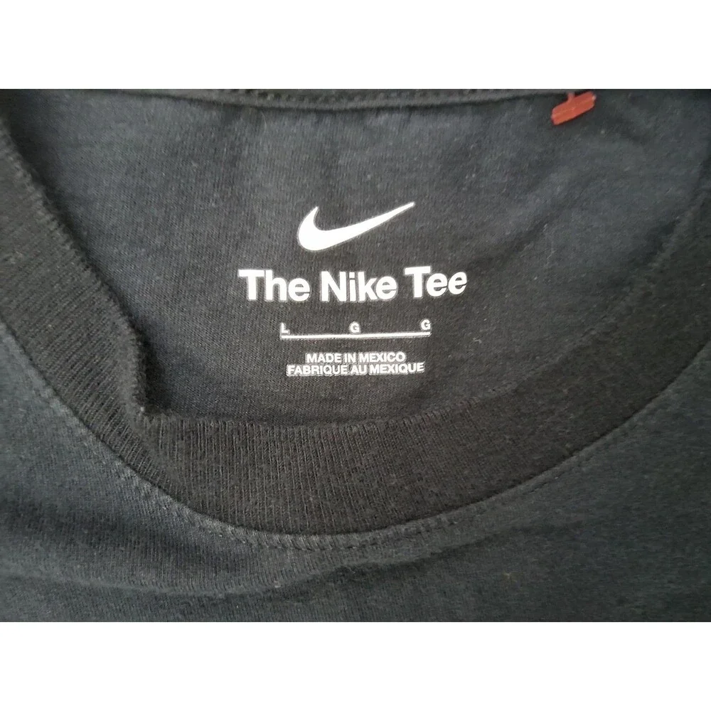 The Nike Tee T-Shirt All I Know Is Win Large Tee Graphic Print Shirt Black Used